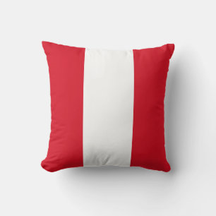 Flag of Peru Throw Pillow