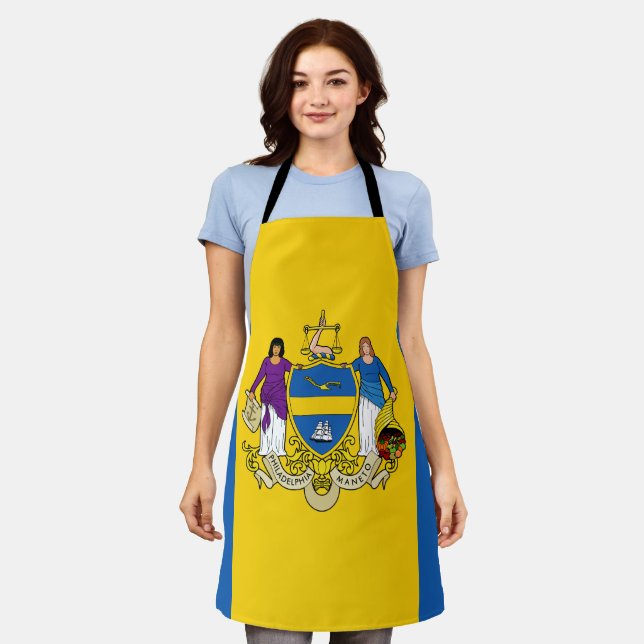 Flag of Philadelphia, Pennsylvania Apron (Worn)