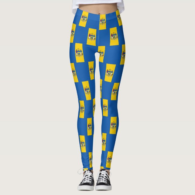 Flag of Philadelphia, Pennsylvania Leggings (Front)
