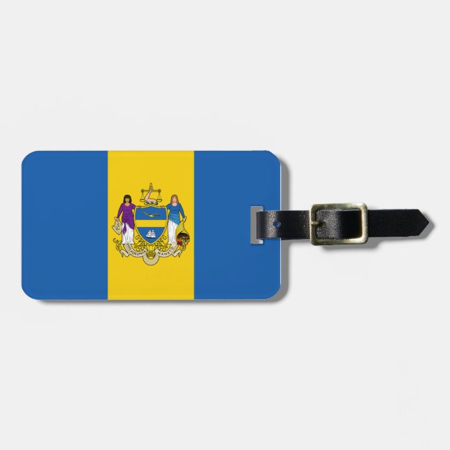Flag of Philadelphia, Pennsylvania Luggage Tag (Front Horizontal)