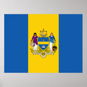 Flag of Philadelphia, Pennsylvania Poster