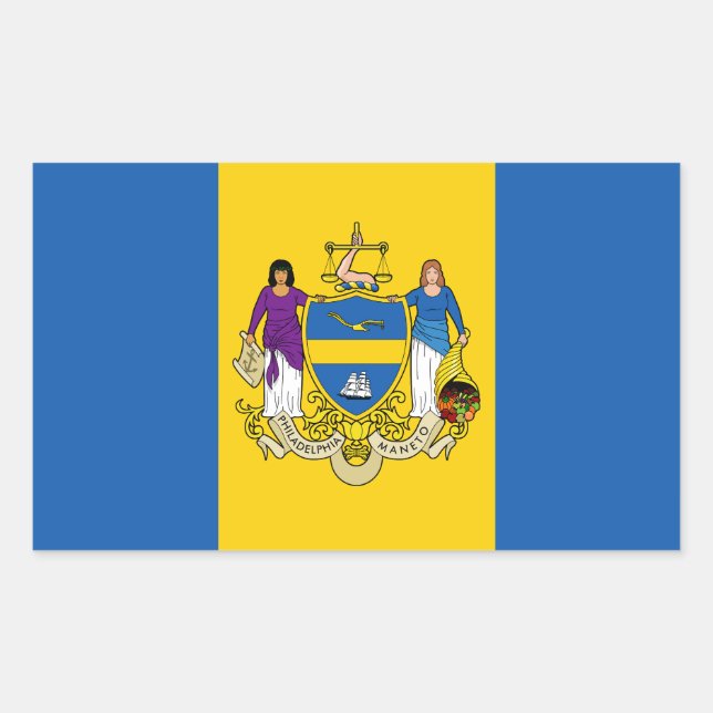 Flag of Philadelphia, Pennsylvania Sticker (Front)