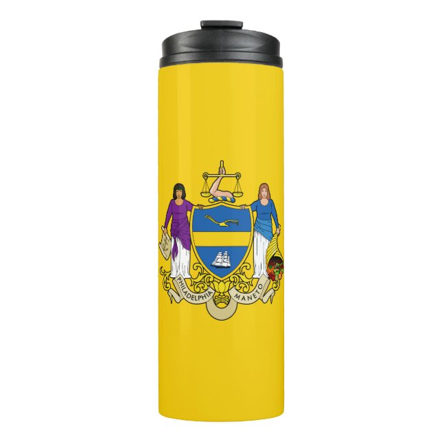 Flag of Philadelphia, Pennsylvania Thermal Tumbler (Front)
