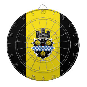 Flag of Pittsburgh, Pennsylvania Dartboard With Da