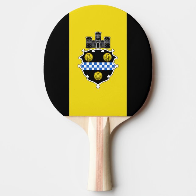 Flag of Pittsburgh, Pennsylvania Ping Pong Paddle (Front)
