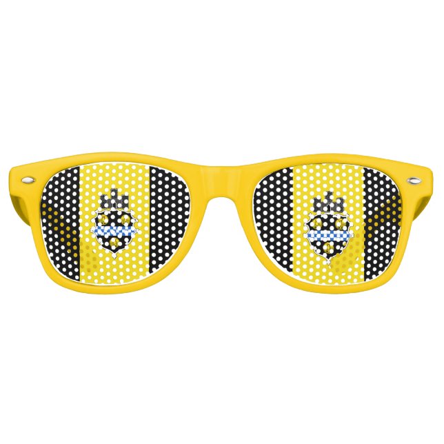 Flag of Pittsburgh, Pennsylvania Retro Sunglasses (Front)