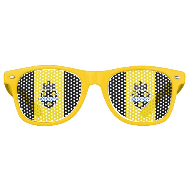 Flag of Pittsburgh, Pennsylvania Retro Sunglasses (Front)
