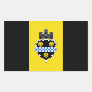 Flag of Pittsburgh Pennsylvania Sticker