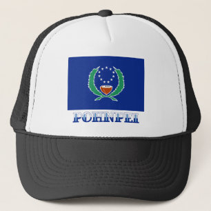 Flag of Pohnpei, with name Trucker Hat
