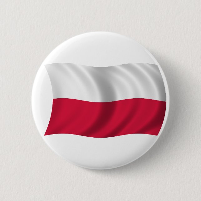 Flag of Poland 2 Inch Round Button (Front)