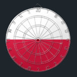 Flag of Poland Dartboard<br><div class="desc">Flag of Poland - Flaga Rzeczypospolitej Polskiej - Flaga Polski</div>