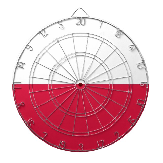 Flag of Poland Dartboard (Front)