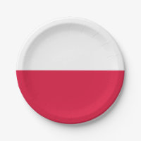Flag of Poland Paper Plates