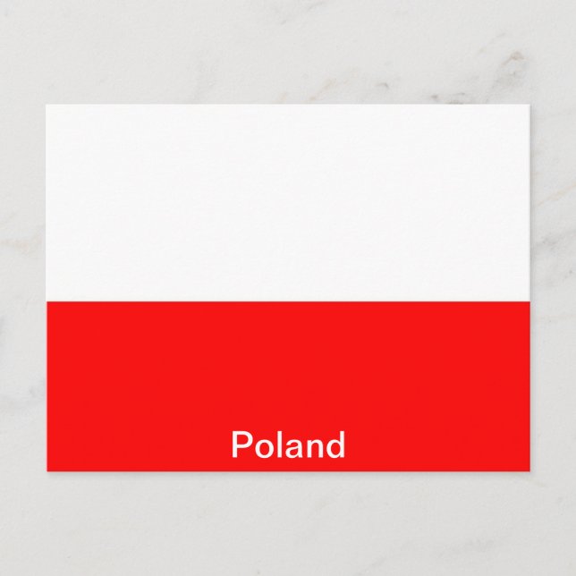 Flag of Poland Postcard (Front)