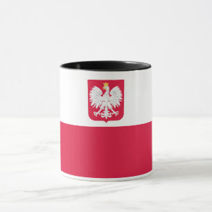 Flag of Poland (with coat of arms) Mug