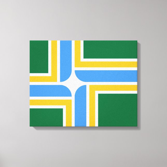Flag of Portland (Oregon) Canvas Print (Front)