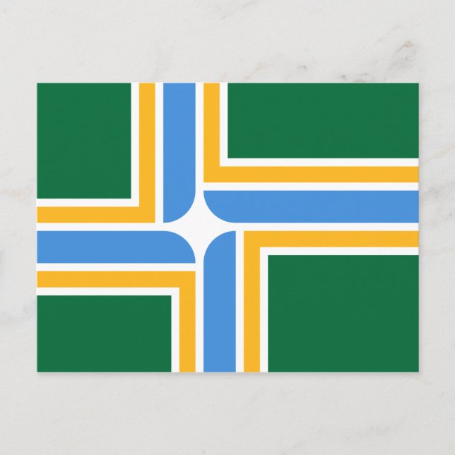 Flag of Portland (Oregon) Postcard (Front)