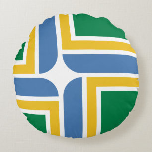 Flag of Portland, Oregon Round Pillow