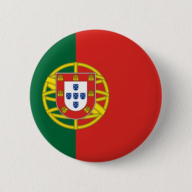Flag of Portugal 2 Inch Round Button (Front)