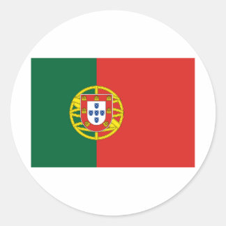 Flag of Portugal Classic Round Sticker