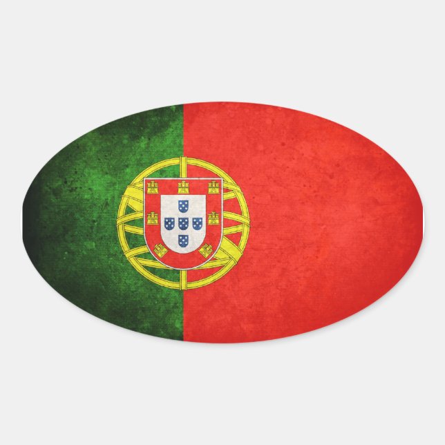 Flag of Portugal Oval Sticker (Front)