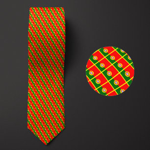 Flag of Portugal Pattern Tie