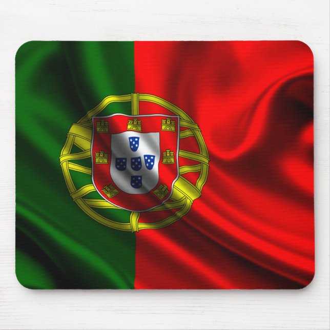 Flag of Portugal, Portuguese Flag Mouse Pad (Front)