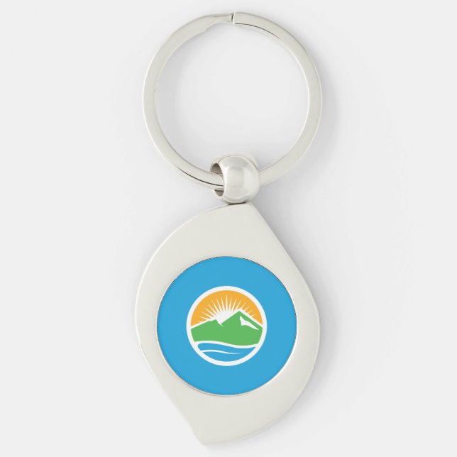 Flag of Provo, Utah Keychain (Front)