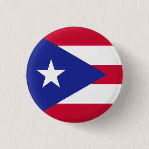 Flag of Puerto Rico 1 Inch Round Button