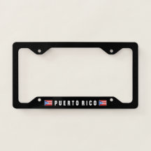 Flag of Puerto Rico Auto: Black