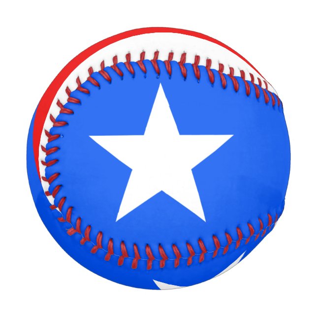 Flag of Puerto Rico Baseball (Front Left)