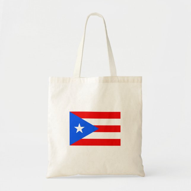 Flag of Puerto Rico Budget Tote (Front)