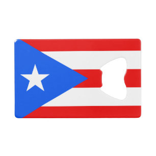 Flag of Puerto Rico Credit Card Bottle Opener