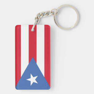 Flag of puerto Rico Keychain