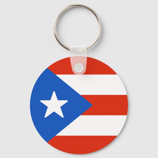 Flag of Puerto Rico Keychain (Front)