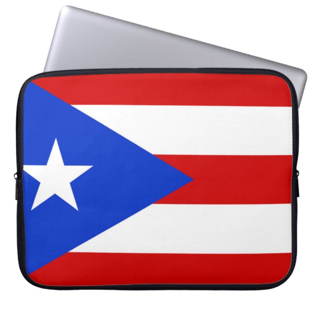 Flag of Puerto Rico Laptop Sleeve (Front)