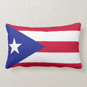Flag of Puerto Rico Lumbar Pillow