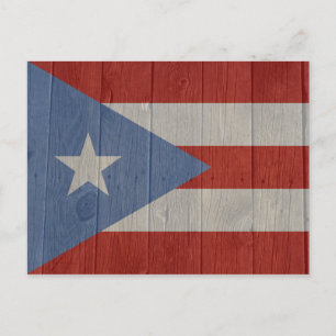 Flag of Puerto Rico Postcard