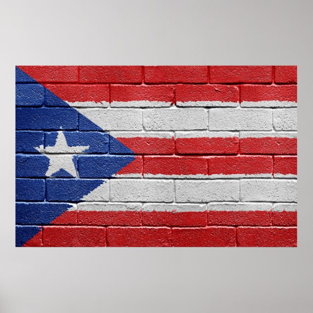 Flag of Puerto Rico Poster (Front)
