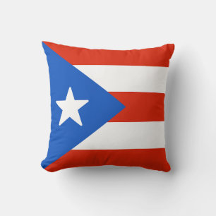 Flag of Puerto Rico Throw Pillow