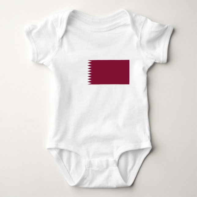 Flag of Qatar Baby Bodysuit (Front)