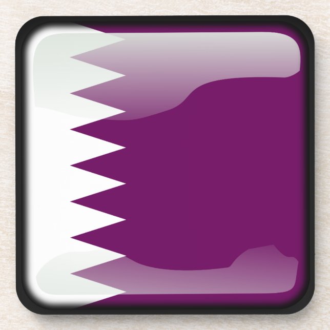 Flag of Qatar Coaster (Front)