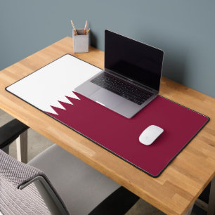 Flag of Qatar Desk Mat