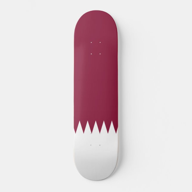 Flag of Qatar Skateboard (Front)