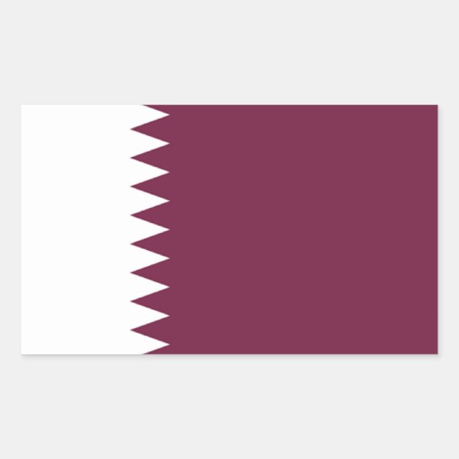 Flag of Qatar Sticker (Front)