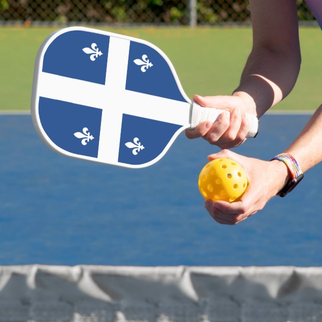 Flag of Québec, Canada Pickleball Paddle (Insitu)