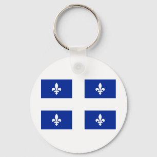 Flag of Quebec Keychain