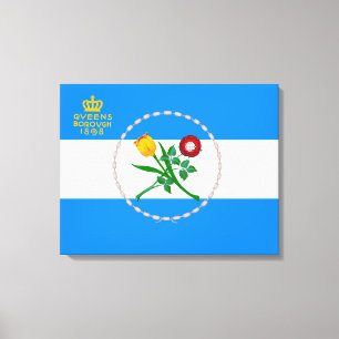 Flag of Queens (Borough of New York City) Canvas Print