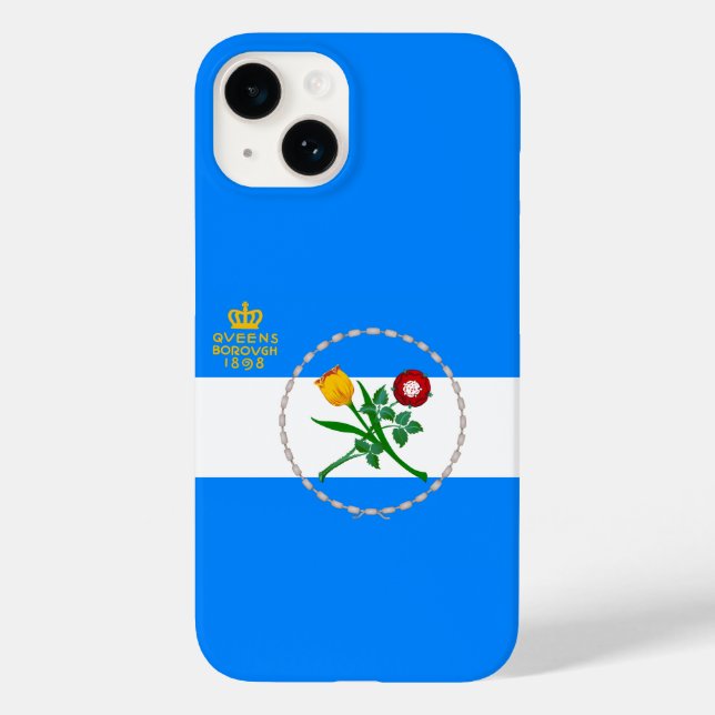 Flag of Queens, NY Case-Mate iPhone Case (Back)