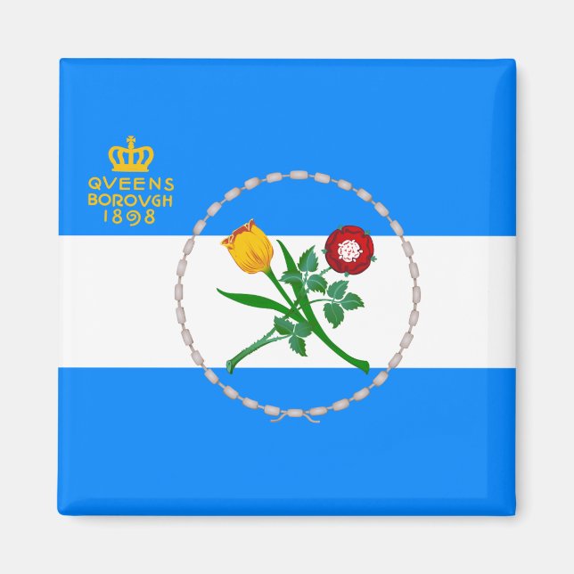 Flag of Queens, NY Magnet (Front)